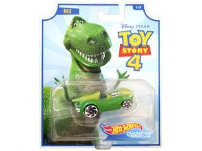Hot Wheels Toy Story 4: Rex kisautó 1/64 - Mattel
