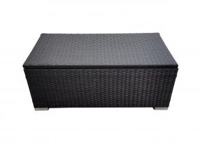 Kerti bútor tároló fekete 100x55x40 cm-es