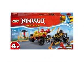 LEGOŽ Ninjago: Kai és Ras autós és motoros csatája (71789)