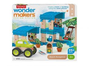 Fisher-Price: Wonder Makers tengerparti bungaló építő készlet 35db-os - Mattel