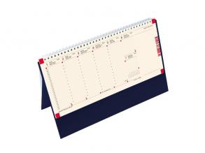 Kalendart 2024-es C051 jegyzettömbös kék sárga papíros álló asztali naptár