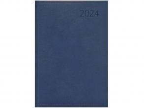 Kalendart Traditional 2024-es T021 A5 napi beosztású kék határidőnapló