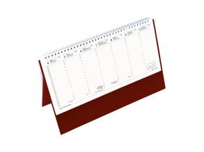 Kalendart 2024-es T051 álló bordó asztali naptár