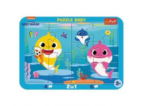 Baby Shark keretes baby puzzle 2 az 1-ben - Trefl