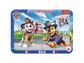 Mancs őrjárat kutyahősök 2 az 1-ben keretes baby puzzle - Trefl