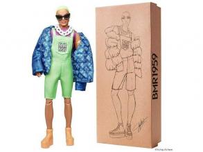 Barbie: BMR1959 - Ken retro divatbaba zöld hajjal