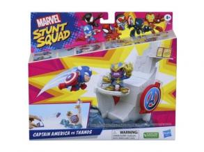 Marvel Stunt Squad: Amerika Kapitány vs. Thanos kilövőjáték szett - Hasbro