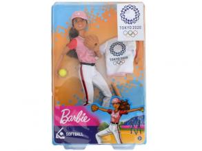 Barbie Tokió 2020 olimpikonok softball baba - Mattel