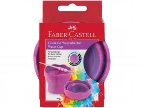 Faber-Castell: Click and Go rózsaszín márvány ecsettál