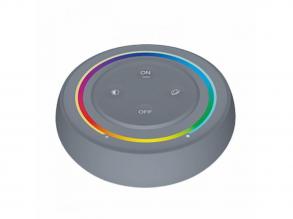 Vezeték nélküli, falra szerelhető, érintődimmer, elemmel működő, RGB-CCT, szürke, szivárvány, MiBOXER (Mi-Light)
