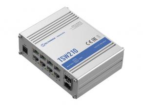 Teltonika TSW210 8x GbE LAN 2x SFP port nem menedzselhető switch