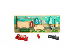 Bigjigs fa puzzle London  8 darab.