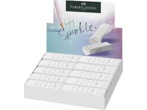 Faber-Castell: RollOn Sparkle pvc mentes radír fehér színben 1db