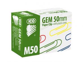 ICO: M50 Színes gemkapocs 50mm 100db-os