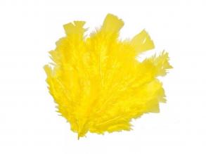 PlayBox: Dekorációs sárga pulyka tollak 48 db-os csomag