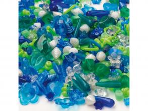PlayBox: Muanyag fuzheto gyöngyök 1000 db-os szett kék és zöld színekben