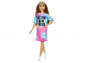 Barbie Fashionista baba színes pólóban - Mattel