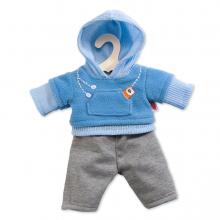 Babaruha - kék jogging felső - 28-33 cm-es babákhoz