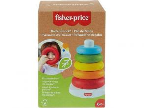 Fisher-Price: ECO Színes gyűrűpiramis bébijáték - Mattel