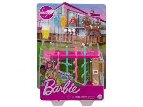 Barbie csocsóasztal kerti játékszett kisállattal - Mattel