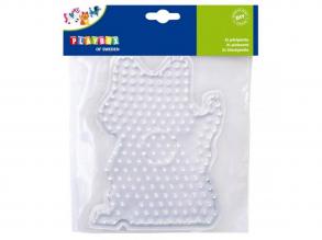 Playbox: XL vasalható gyöngy alaplap  1 darab (cica, kutya vagy ló forma)