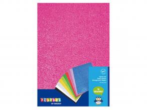 PlayBox: Csillámos dekorációs habszivacs lapok 10db A4