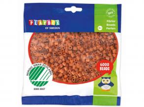 PlayBox: 5mm-es MIDI vasalható gyöngy világosbarna színben 6000 db-os csomag