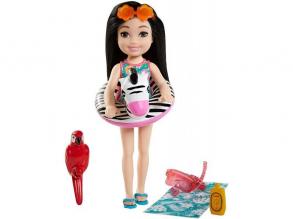 Barbie: Az elveszett szülinap - Chelsea fekete hajú baba