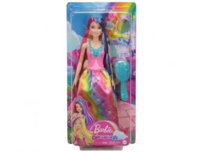 Barbie Dreamtopia: Varázslatos hercegnő baba hosszú hajjal kiegészítőkkel - Mattel
