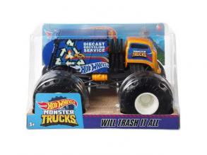 Hot Wheels: Monster Truck Will Trash It All járgány 1/24 - Mattel