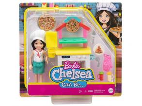 Barbie: Chelsea pizzaséf karrier játékszett - Mattel