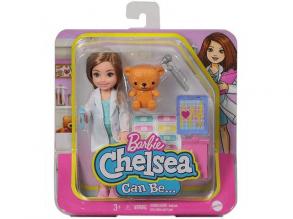 Barbie: Chelsea orvos karrierbaba 15cm - Mattel