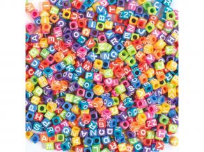 PlayBox: Színes betus gyöngy szett 300 db-os 7x7x7mm