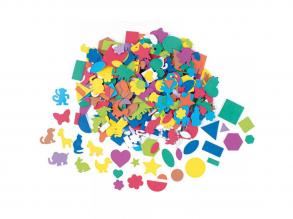 PlayBox: Színes szivacs anyagú ragasztható díszítoelemek többféle szín és formában 170g-os csomag