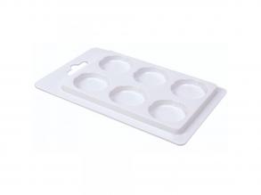 PlayBox: Üres 6 férohelyes festopaletta 30mm-es korongokhoz 6 db-os szett