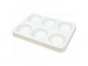 PlayBox: Üres 6 férohelyes festopaletta 57mm-es korongokhoz 6db