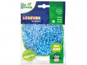 PlayBox: Go Green 5mm-es MIDI vasalható gyöngy 1000 db-os világoskék színben