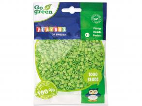 PlayBox: Go Green 5mm-es MIDI vasalható gyöngy 1000 db-os világoszöld színben