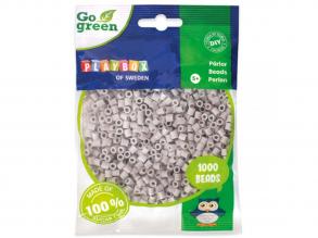 PlayBox: Go Green 5mm-es MIDI vasalható gyöngy 1000 db-os szürke színben
