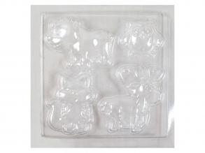 PlayBox: Állatos gipszkiönto forma 17x17cm
