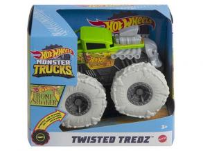 Hot Wheels Monster Trucks: Twisted Tredz Bone Shaker járgány 1/43 - Mattel