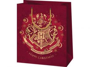 Harry Potter: Roxfort címer exkluzív közepes méretű ajándéktáska 18x10x23cm