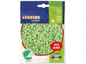 PlayBox: 5mm-es MIDI vasalható gyöngy 1000 db-os pasztell zöld színben