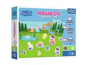 Peppa malac mágneses puzzle szett kiegészítőkkel - Trefl