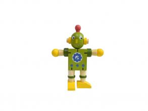 Flexibilis robot zöld színben