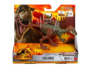 Jurassic World 3 harcoló Coelurus dinoszaurusz figura