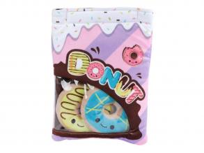 Fluffy Menu Snack Bags plüss fánk - 21 cm, többféle, 1 db