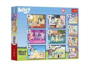 Bluey 10az1-ben puzzle szett - Trefl