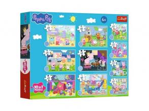 Peppa malac 10az1-ben puzzle szett - Trefl
