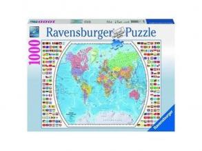 Politikai világtérkép 1000 darabos puzzle